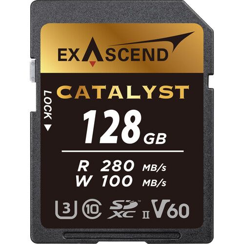 EXASCEND CATALYST UHS-II SD CARD V60 128GB 1327 foto