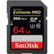 SanDisk Extreme Pro SDXC 64GB 300MB/s, UHS-II, U3, V90 1112 foto