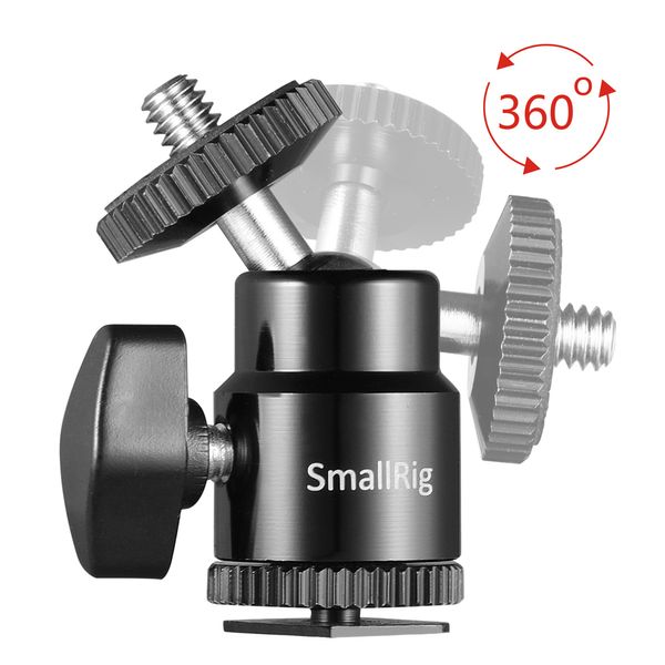 SMALLRIG 1/4 CAMERA HOT SHOE MOUNT WITH ADDITIONAL 1/4 SCREW 2059 1115 foto