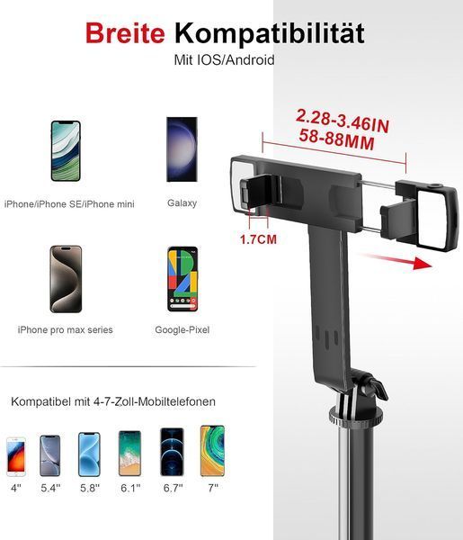 ASHINER 180 Mobile Phone Tripod  80-26/05 foto