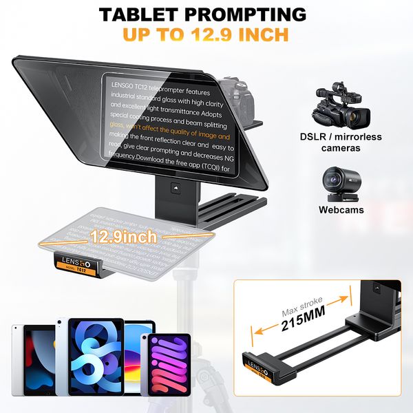 LENSGO TC12 Teleprompter 8050 foto