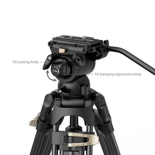 SmallRig Heavy-Duty Fluid Head Tripod Kit AD-01S 4686 8065 foto