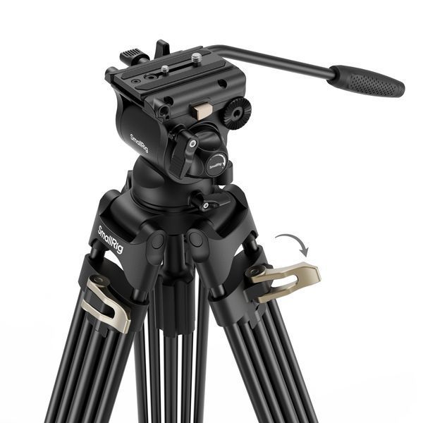 SmallRig Heavy-Duty Fluid Head Tripod Kit AD-01S 4686 8065 foto