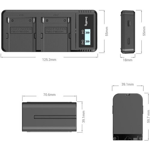 SmallRig NP-F970 Battery and Charger Kit 1155 foto